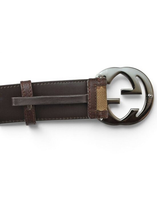 Gucci Belt GG Buckle Brown Beige 85 main image 10